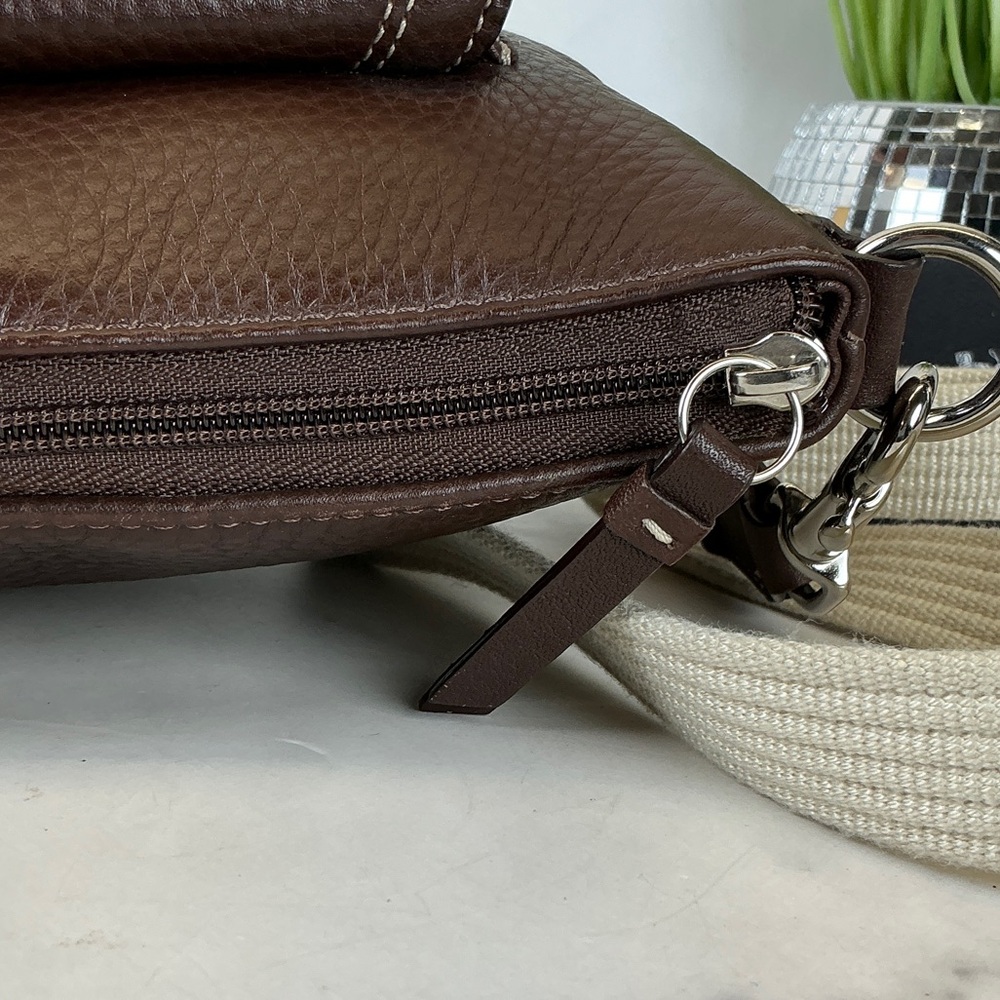 Coach Vintage Dark Chocolate‎ Brown Leather Shoulder Crossbody Bag - Picture 9 of 11